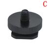 1/4" 3/8" Inch Tripod Mount Screw With Double Layer To Flash Shoe Adapter