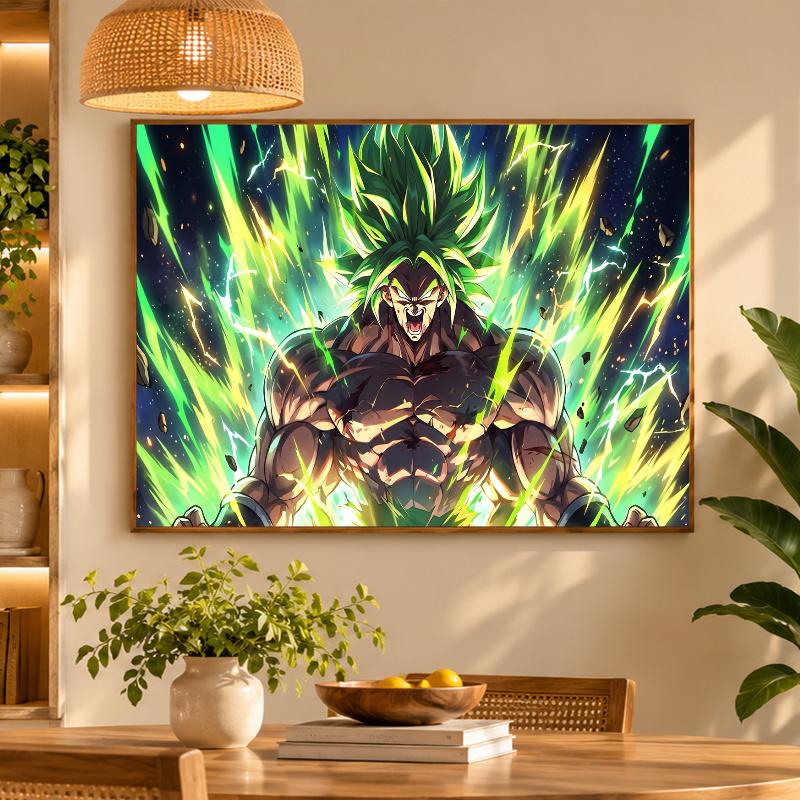5D Diamond Painting Broly DIY Full Drill Diamond Art Kit Home Decoration