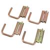 4pcs E Track Hooks Maximum Load 1200 Pounds E Track J Hook Accessories for Rv Marine Bedroom Pickup Truck