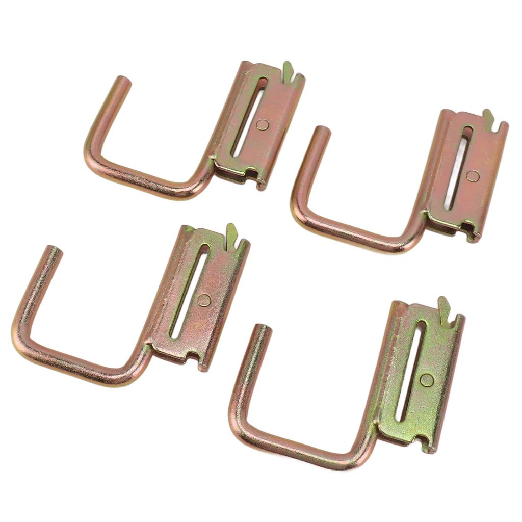 4pcs E Track Hooks Maximum Load 1200 Pounds E Track J Hook Accessories for Rv Marine Bedroom Pickup Truck