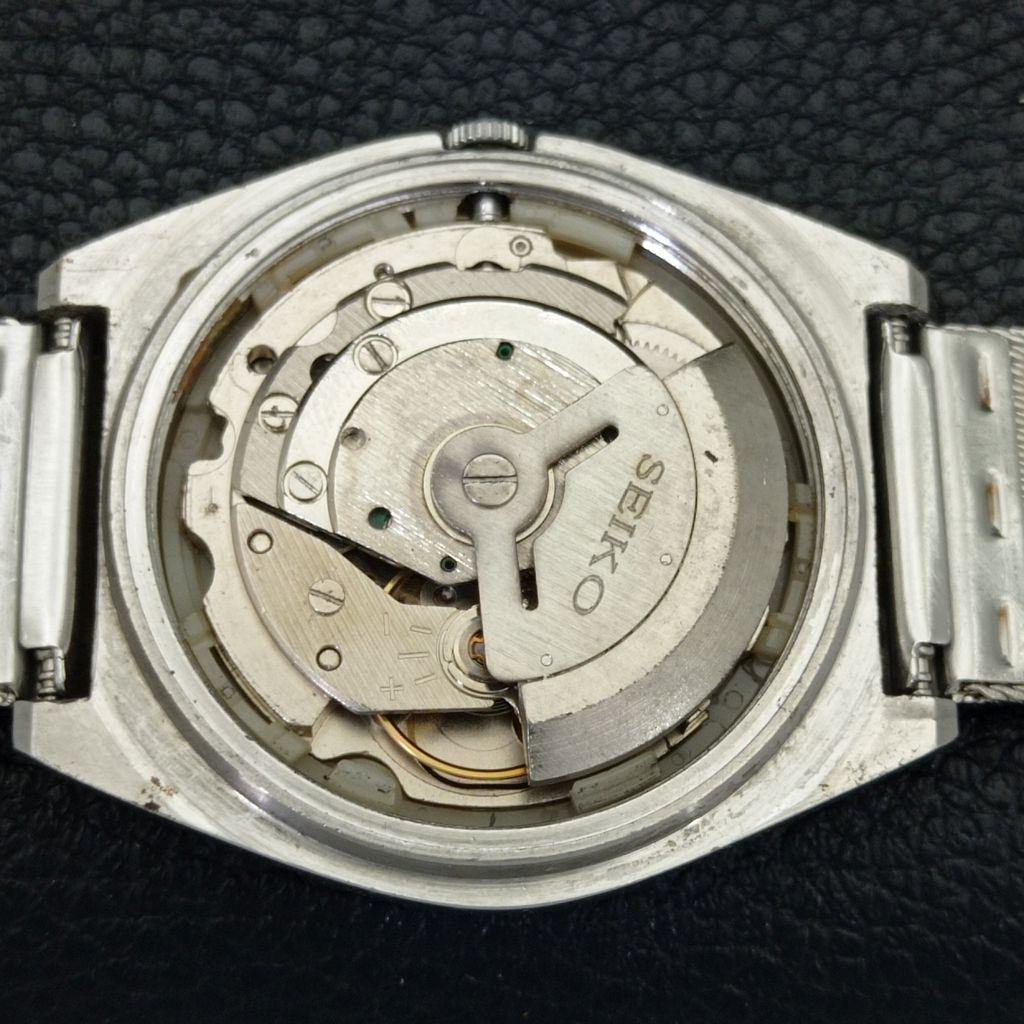 JAPAN VINTAGE SEIKO 5 AUTOMATIC MENS YELLOW COLOR DIAL WATCH A701217-5 R206a-a701217