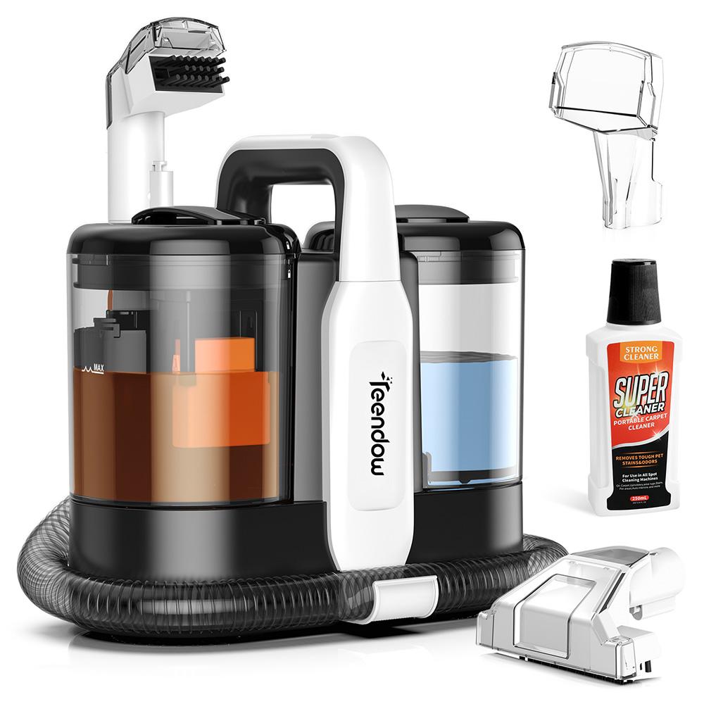 Teendow C5 Carpet Cleaner Vacuum, 11KPa Powerful Suction, ≤80dB Low Noise, 1500ml Large Water Tank Capacity