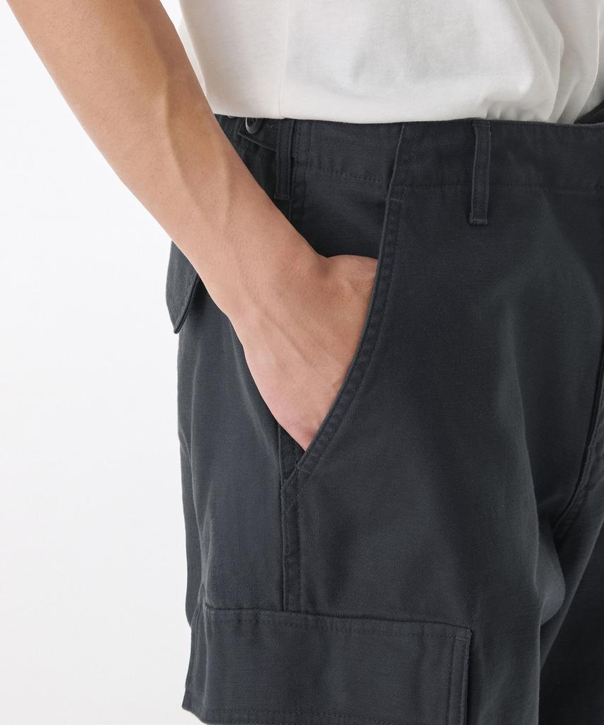 MUSINSA STANDARD Back Satin Parachute Cargo Pants [Dark Gray]