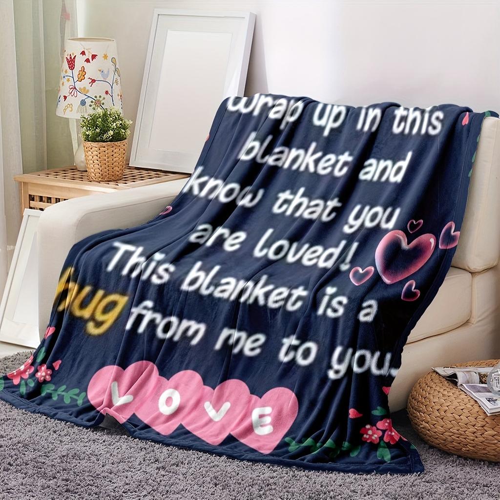 A Printed Air Conditioning Blanket for a Good Friend To Use During Their Afternoon Nap