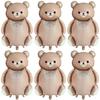 Cartoon Matte Bear Foil Balloon Wedding Baby Shower Birthday Party Activity Decorations Rainbow Cake Candy Helium Balloons