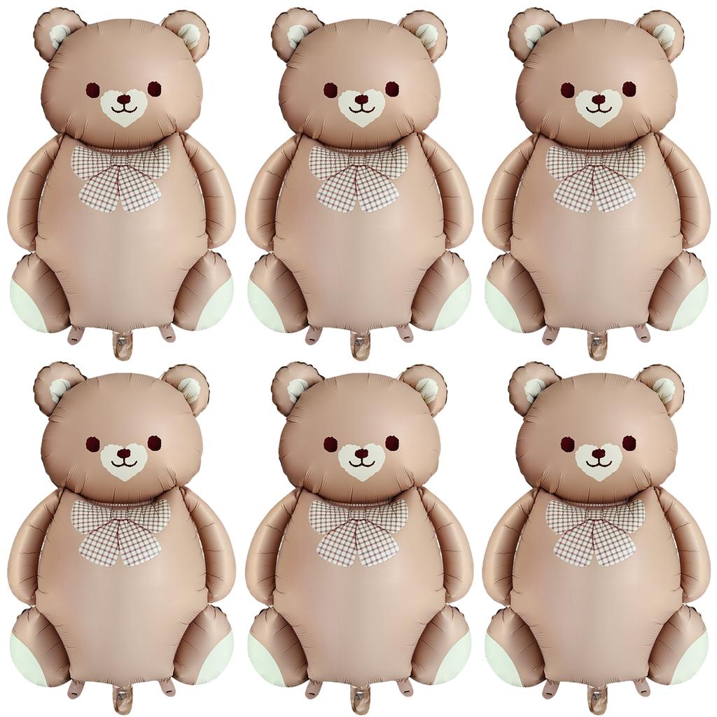 Cartoon Matte Bear Foil Balloon Wedding Baby Shower Birthday Party Activity Decorations Rainbow Cake Candy Helium Balloons