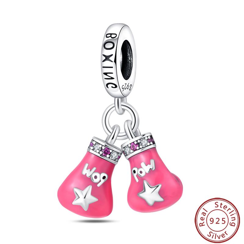 Sports Series Copper Football Badminton Boxing Yoga Ballet Charms Beads 3Mm Diy Fine Jewelry