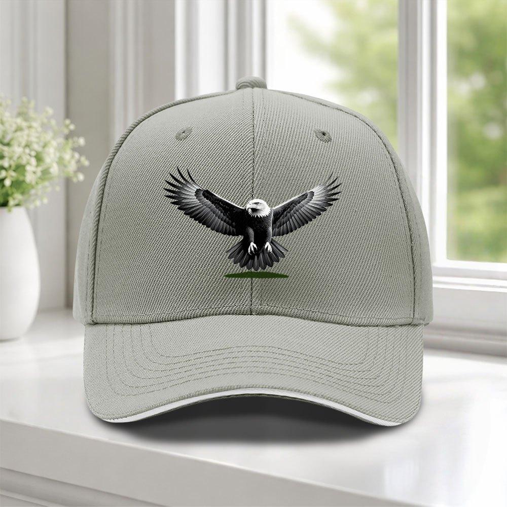Adjustable Duckbill Baseball Cap with SpreadingWings Eagle Design Lightweight for Weddings Parties Golf Cycling Outdoor