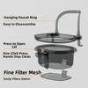 New Press Pour Sink Drain Basket Large Capacity Foldable Sink Food Catcher Mesh Drain Kitchen Drain Rack Food Waste Filtering