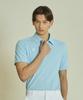 Antomas Shoulder Cut Polo Shirt Men'S - Sky Blue