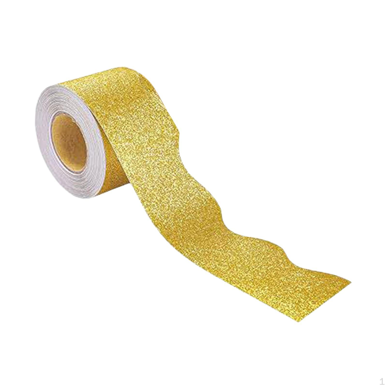 

10.9M Glossy Decorative Bulletin Board Borders for Whiteboards, Classroom Wall Decor жовтий