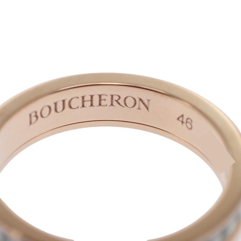 Boucheron JAL00238 #6(JP Size) Ring Gold/white K18 Pink Gold/ceramic Women