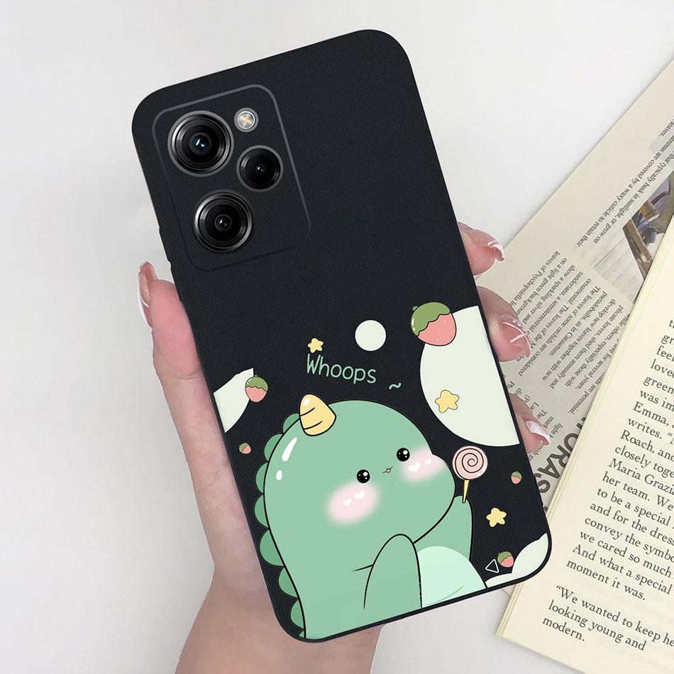 Cell Phone Case For Xiaomi Poco X5 Pro 5G Trendy Pattern Silicone Protective Matte Cover For PocoX5 X 5 X5Pro Capa Funda Bumper