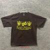 Vintage 00 S New Orleans Louisiana Jazz Brown T Shirt Unisex Size L Vintage Stretched Top For Everyday Wear Stylish Casual