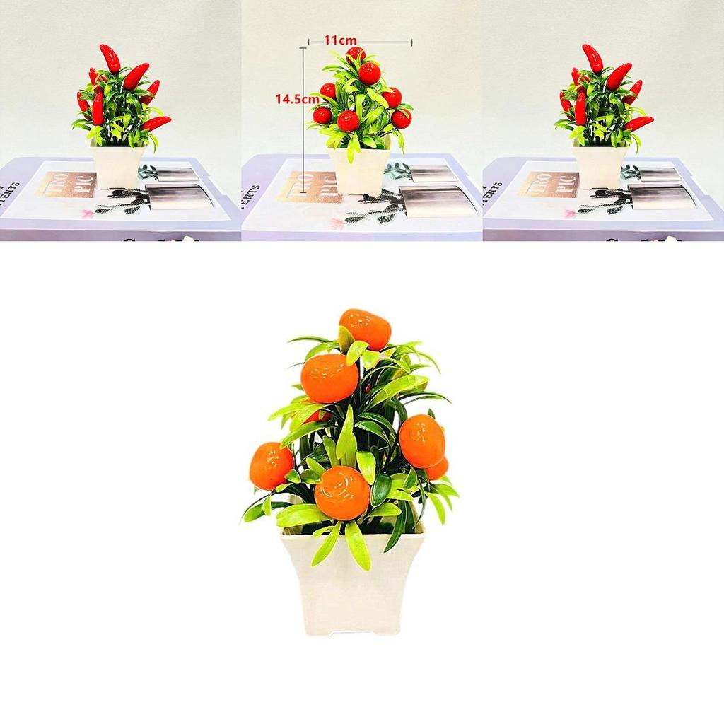 Fake Fruit Plant Pot With Plastic Craft For Home Decor And Gift Ideas
