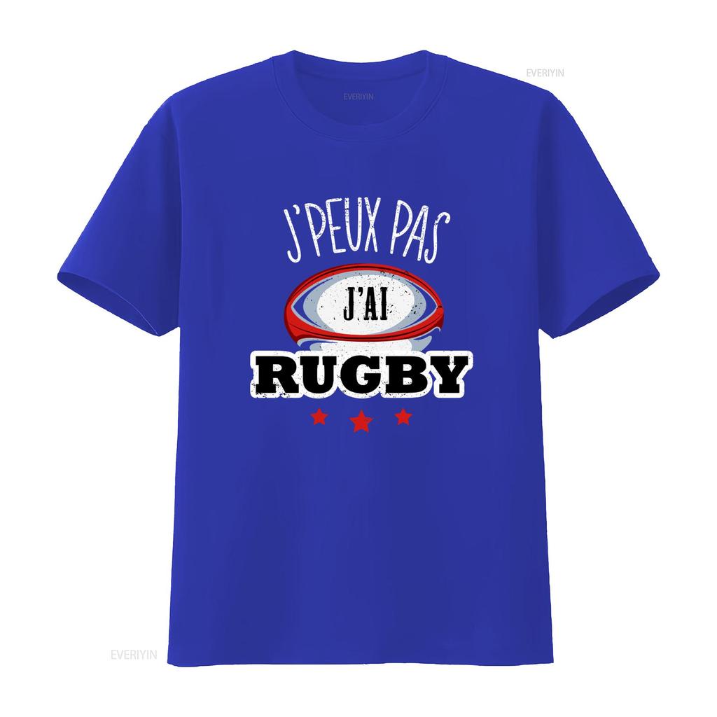 Rugby T Shirt For Unisex And Children Jpeux Pas Jai Rugby Design Sporty Humor Passionate Sports Fans Vintage Washed Breathable