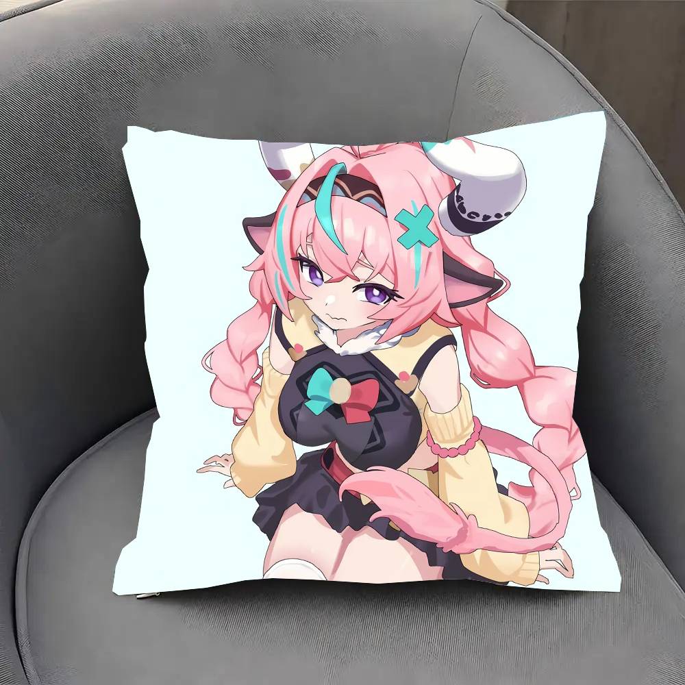 Varesa Anime Spel Genshin Impact Kuddfodral Soffkuddeöverdrag Rum Heminredning