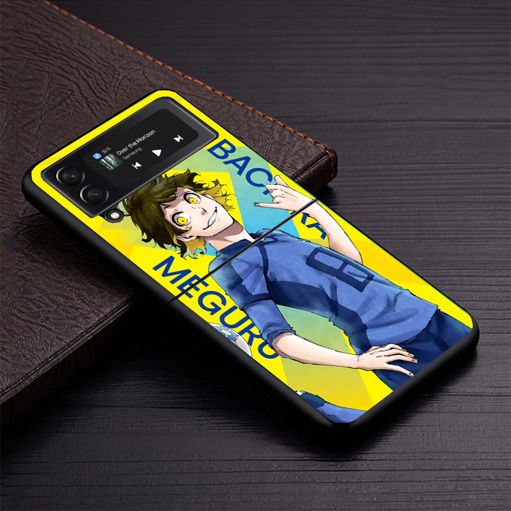 Heißes Anime Blue Lock Handyhülle Für Samsung Galaxy Z Flip3 Flip4 Flip5 Flip6 Flip7 Für Z Flip 7 6 5 4 3 5G Harte Faltabdeckung Gal
