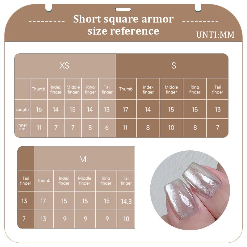 30Pcs/lot Short Press On Nails Aurora Cat Eyes Pure Ballerina Decoration Wearable False Nails Full Cover Nail Tips Art
