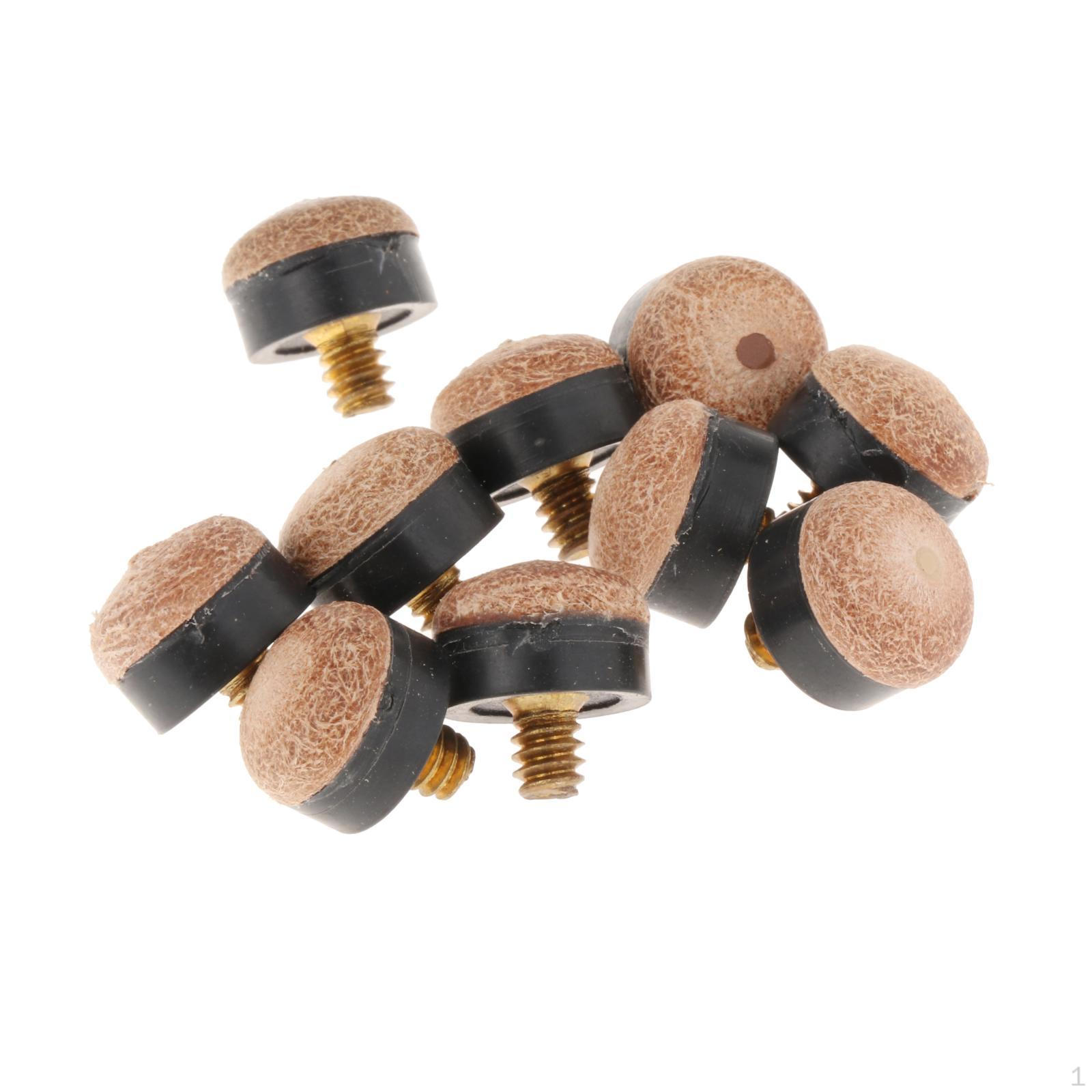 

10 шт. насадки для бильярдного кия для снукера высокой твердости портативный винт на бильярде 13MM