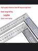 Thickened Stainless Steel 90° L-Shaped Corner Ruler for Woodworking