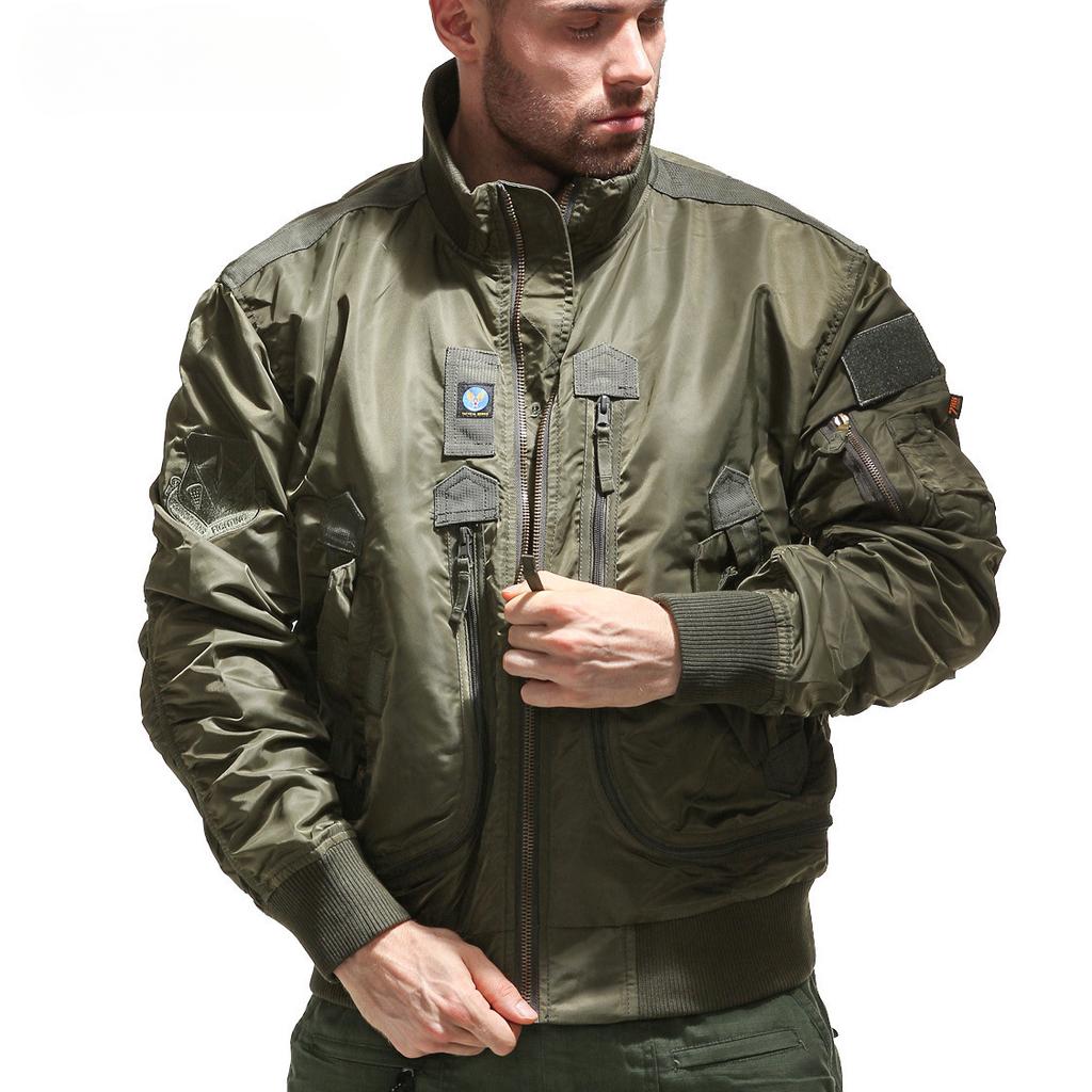 Military Fans Spring and Autumn New Product Air Force Pilot Single Jacket Men's Baseball Uniform Short Tactical Stand Collar Jacket