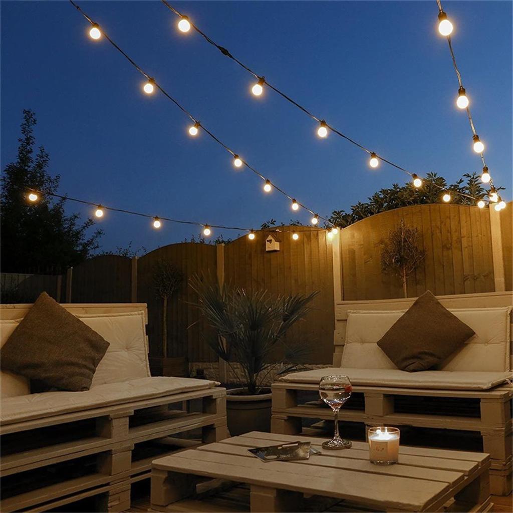New Type Retro Bulb Light String Transparent Outdoor Decoration LED 50 Lamps, 13m