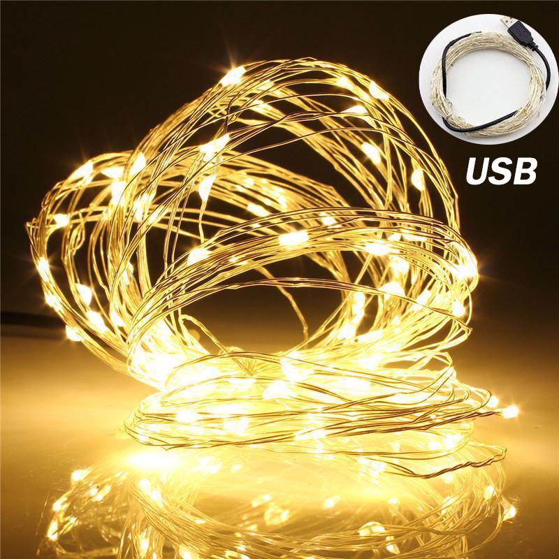 Buy Led Curtain Fairy Lights Remote Control Usb String Lights Bedroom