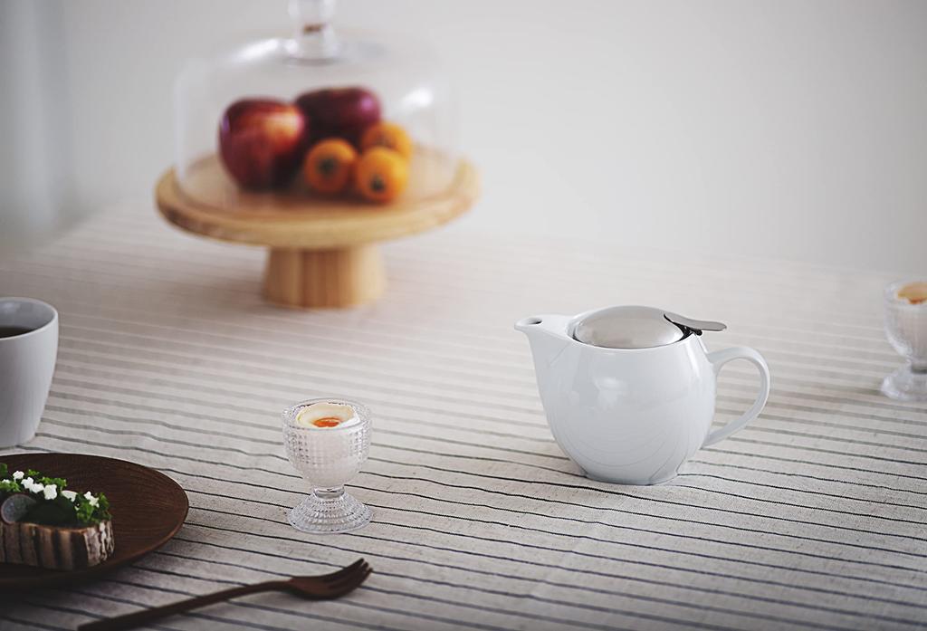 ZEROJAPAN Universal Teapot for 3 People, BBN-02 WH, White