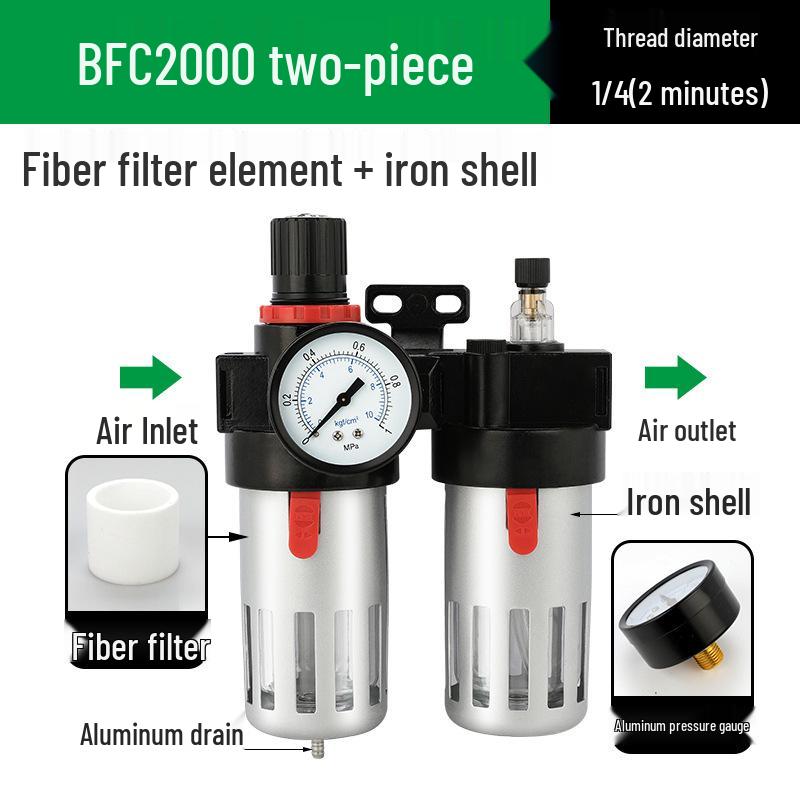 AFC2000 Luftdruckregelventil mit Öl-Wasser-Abscheider und AFR Druckminderfilter