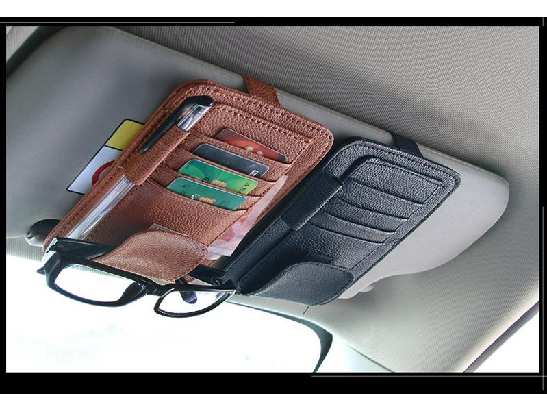 Car Sun Visor Glasses & Card Holder Clip R-7260