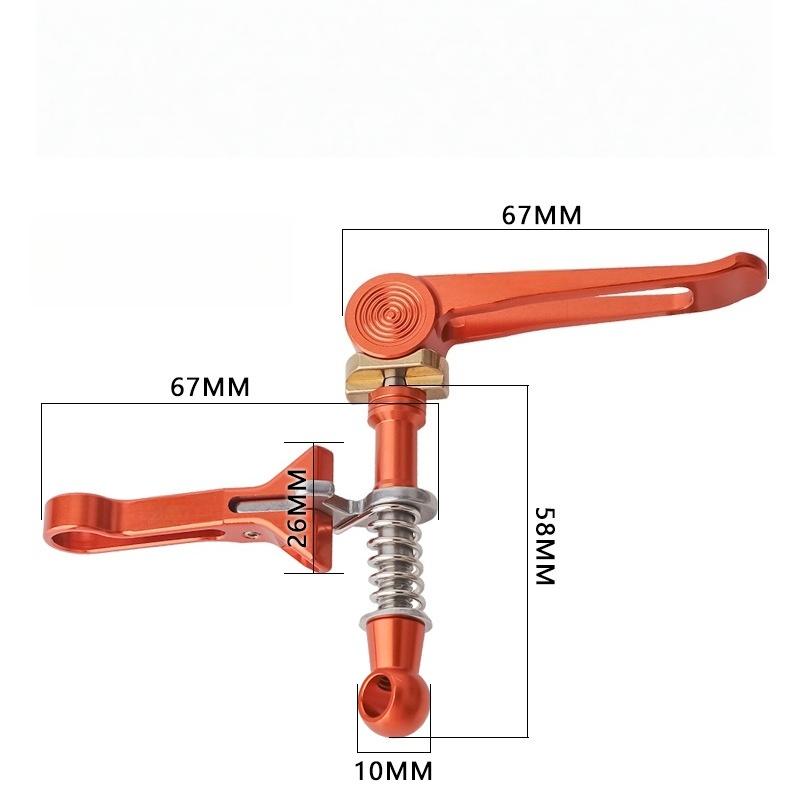 1Pcs For Folding Bike Seatpost Clamp High Strength Lightweight Aluminum Alloy With Folding Hooks Accessories