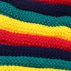 2025 neue Mode Frühherbst Koreanische Version locker Regenbogen gestreift Strickmütze vielseitig warm Tide Pullover Mütze Wollmütze