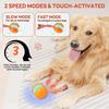 Interactive Dog Toy Automatic Rolling Dog Toy with 2 Speed Settings Chirping Touch Activated Electric Rolling Ball for Small To Large Dogs Chewing