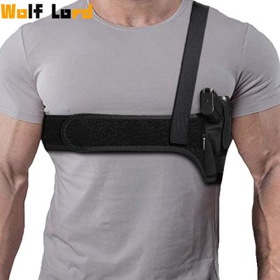 Right Left Hand Gun Holster Tactical Concealed Pistol Handgun Shoulder Pack Glock 17 19 Airsoft Hunting Holster Waist Belt Pouch