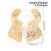 Geometric Twisted Pendant Earring Irregular Ear Ring New Big Drop Earrings  Women Jewelry Accessory