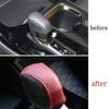 Red&Black Leather Central Gear Shift Knob Cover Trim For Lexus NX250 350 22-23