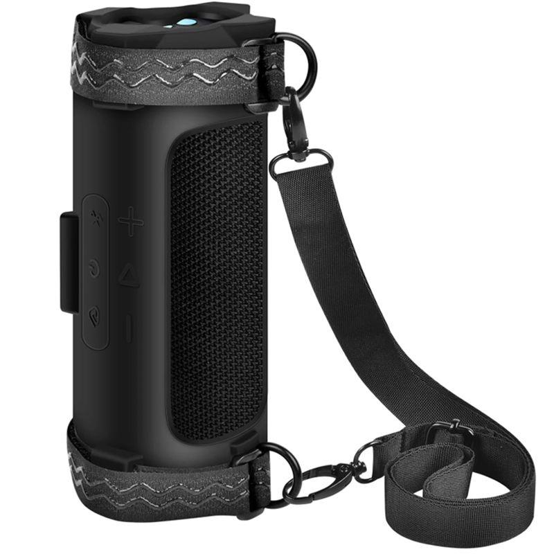 

ABNR Speaker Silicone Case Cover For Charge 7 Portable Speaker Travel Carrying Soft Skin With Bicycle Fixing And Shoulder St