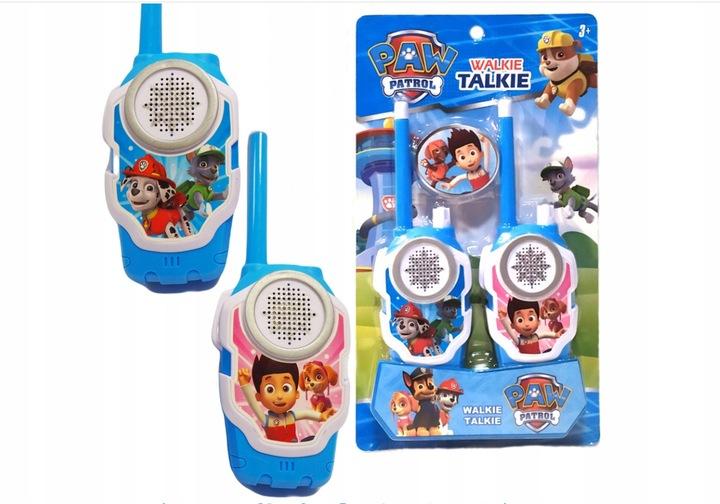 Psi Patrol Walkie Talkie 2 Krótkofalówki Dwie Słuchawki Do Zabawy Słuchawka