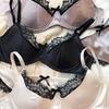 French Thin Cup Lingerie Set Sexy Lace Push Up Bra Fashion Women Silk Fabric Underwear High Quality Intimates Bras and Panties