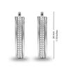 LeCalla Hoops Diamond Earrings for Women 925 Sterling Silver Earring and Girls (G-H Color, I1 Clarity)