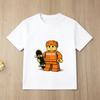 Roblox RRix Cartoon Print Kids TShirt Cool Game Character Short Sleeve Casual Tops for Boys Girls
