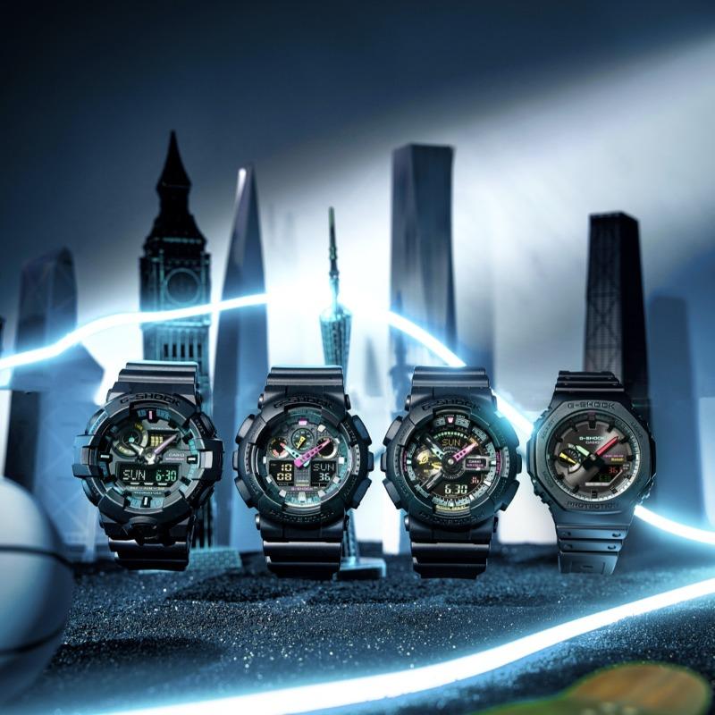 Casio Men's Resin 200M Water Resistant Digital Shock Resistant Quartz Watch GA-100MF-1A