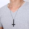 Exquisite Cross Studded Zircon Pendant Necklace for Women Fashion Glamor Wedding Jewelry