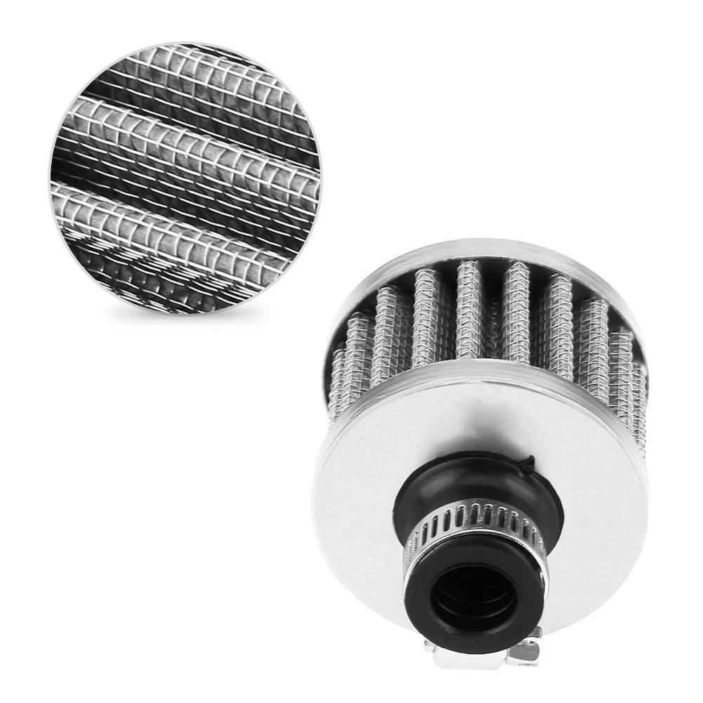 Breather Filter 13 Pie, Air Filter, Qiilu Air Filter Air Intake Filter Kit 57 * 50mm 13mm Universal (Silver)