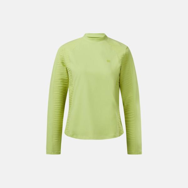

Kolon SporTs Женская укороченная футболка с воротником-стойкой jkTbs25112lgr Light green/95