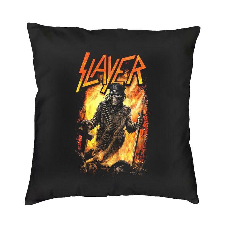 Modern Heavy Metal Rock Band Slayers Cushion Cover Velvet Pillow Case Living Room Decoration Pillowcase