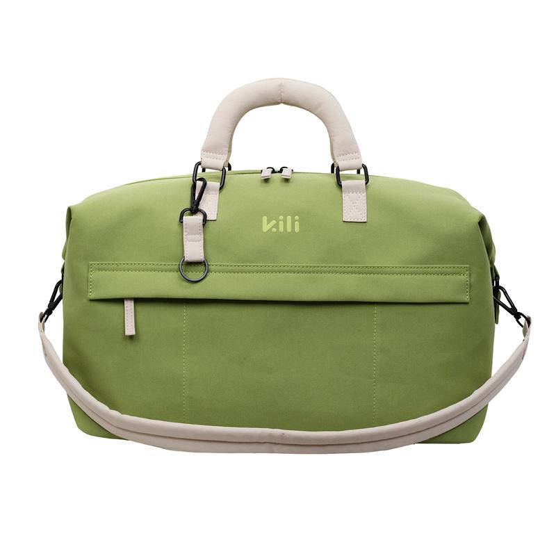 

Leisure Storage Fitness Bag Portable Messenger Travel Luggage Bag Can Be Put On a Tie Rod Multi-functional Sports Bag When Going Out зелений