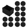 14pcs Felt Absorbent Coasters Round Thick Cup Mats for Kitchen Table with Storage Holder