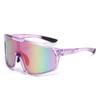 Fashion Sports One-Piece Colorful Large-Frame Glasses Two-Color Temple Sports Cycling Sunglasses Cycling Glasses